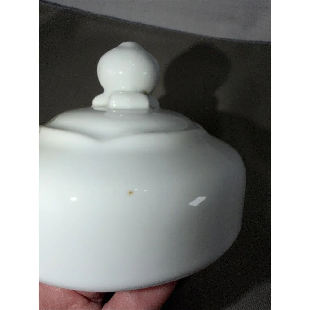 Porcelana Schmidt Brazil Fine China Domed Butter Cheese Serving Dish Set